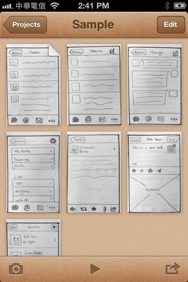 Pages of Prototyping on Paper